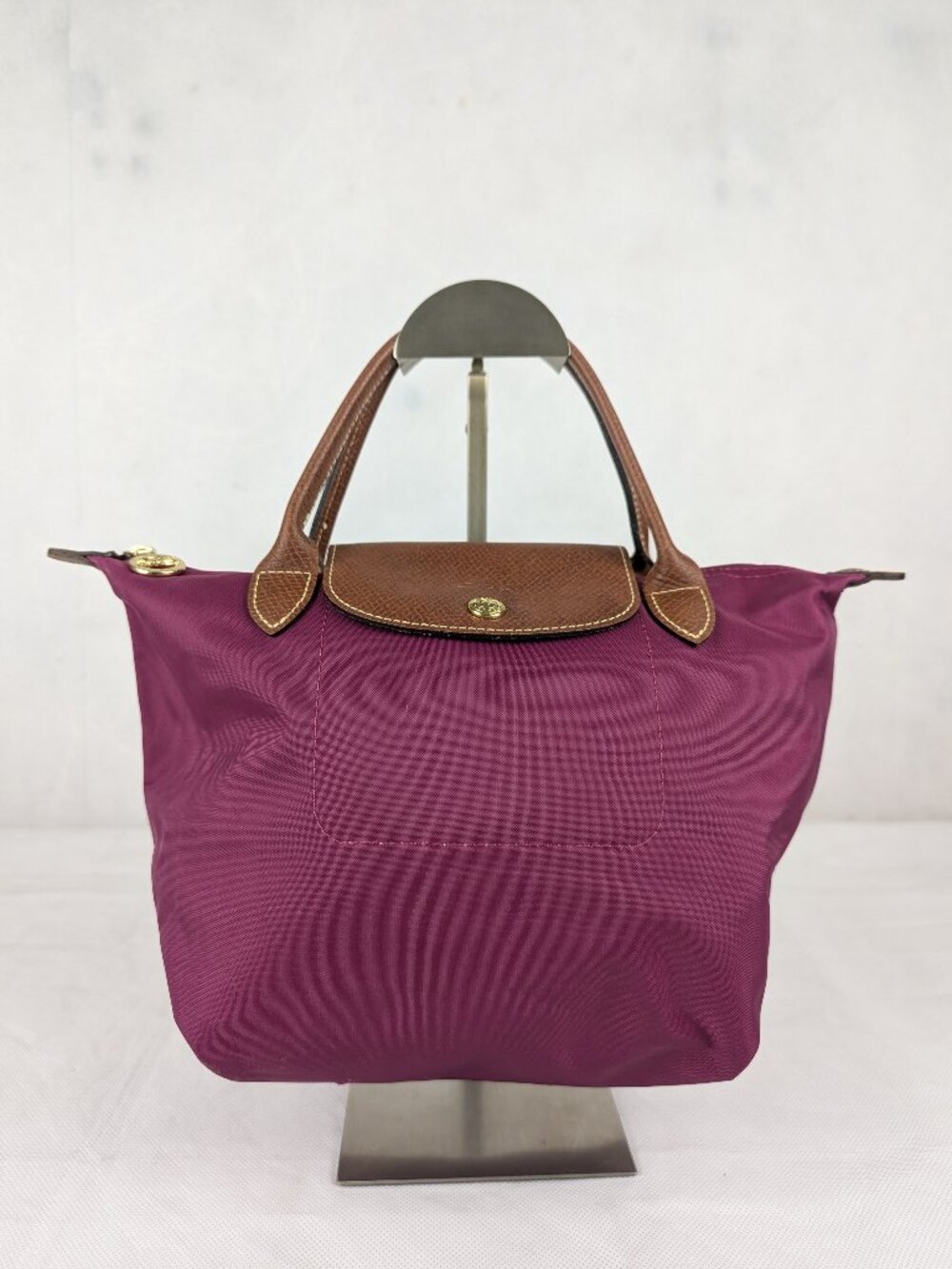 Authentic Longchamp Le Pliage Nylon Tote Bag Purple - Preowned - Grab It Fast